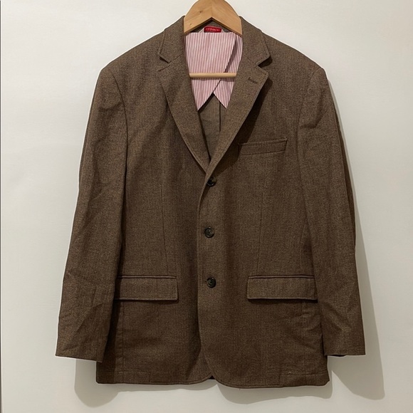 Brooks Brothers Red Fleece Classic Herringbone Sports BlazerBrown 40S